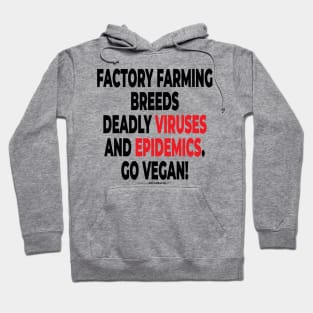 vegan to prevent pandemics like coronavirus / covid-19 (102 v2) Hoodie